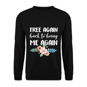 Scheidung Trennung Single Party Ehe - Unisex Pullover - Schwarz - Vorne - Alina (178cm) & Michal (187cm)