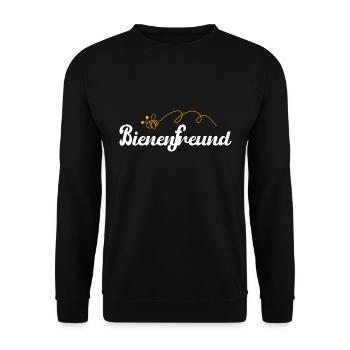 Bienen Imker Imkerei Bienchen Biene Honig Geschenk - Unisex Pullover - Schwarz - Vorne - Alina (178cm) & Michal (187cm)
