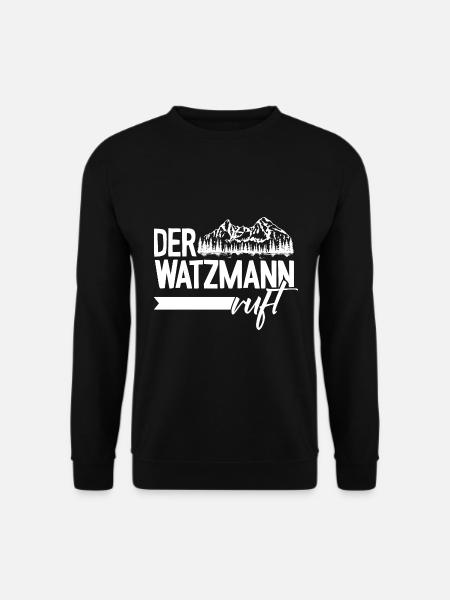 Der Watzmann ruft Berchtesgaden Gipfel Wandern - Unisex Pullover - Schwarz