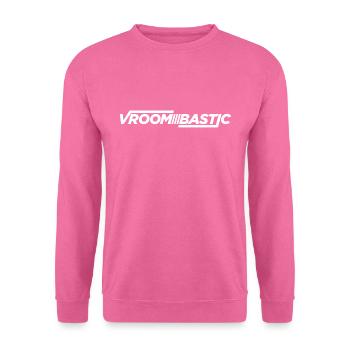 VroomBastic 1Line Weiß - Unisex Pullover - Pink - Vorne