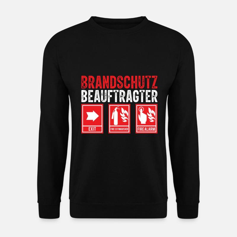 Brandschutz Brandschutzbeauftragter Beruf - Unisex Pullover - Schwarz