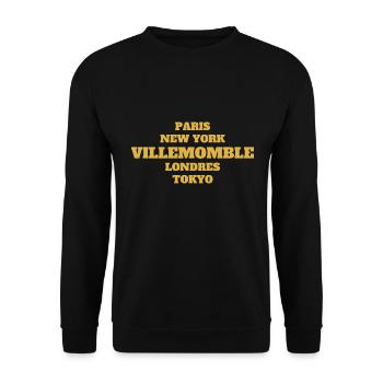 Villemonble Style - Unique streets, unique style. - Sweat-shirt Unisexe - noir - Devant - Alina (178cm) & Michal (187cm)