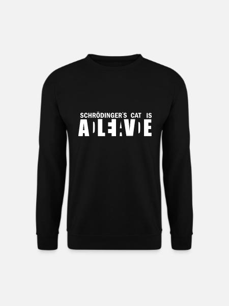 Cadeau de chat mort et vivant de Schrödinger - Sweat-shirt Unisexe - noir