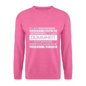 Versicherungsvertreter Für Versicherungsmakler Ver - Unisex Pullover - Pink - Vorne