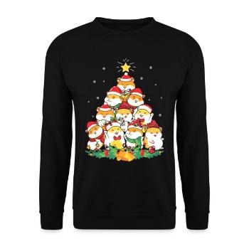 Cadeaux de Noël Noël - Sweat-shirt Unisexe - noir - Devant - Alina (178cm) & Michal (187cm)