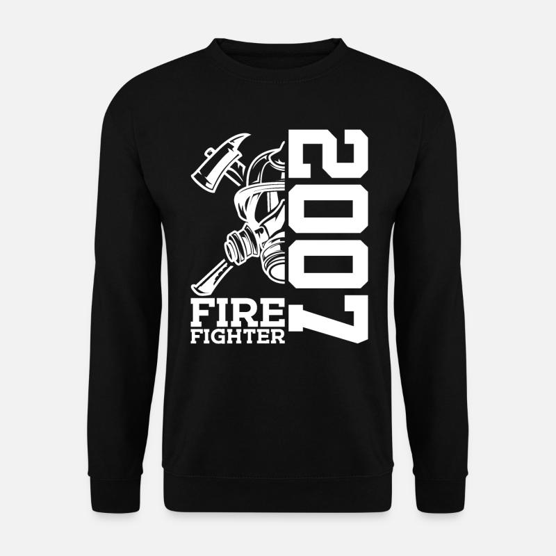 19. GEBURTSTAG FEUERWEHR 2007 FEUERWEHRMANN - Unisex Pullover - Schwarz
