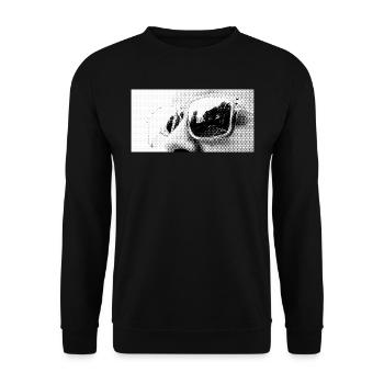 Sunglasses - Unisex Sweatshirt - black - Front - Alina (178cm) & Michal (187cm)