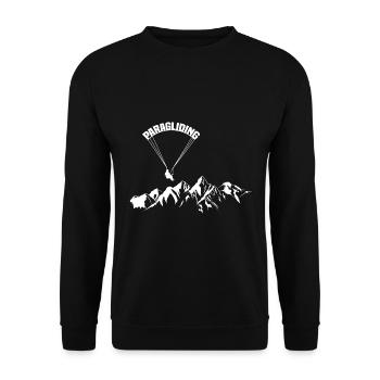 Montagnes de parapente - Sweat-shirt Unisexe - noir - Devant - Alina (178cm) & Michal (187cm)