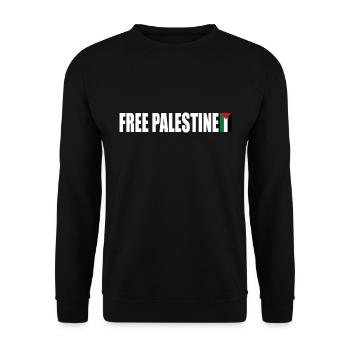 Free palestine - Sweat-shirt Unisexe - noir - Devant - Alina (178cm) & Michal (187cm)