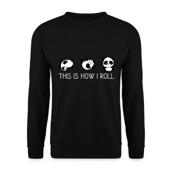 C’est comme ça que je roule - Sweat-shirt Unisexe - noir - Devant - Alina (178cm) & Michal (187cm)