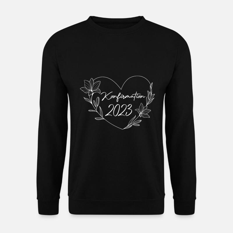 Konfirmand 2023 Konfirmation - Unisex Pullover - Schwarz