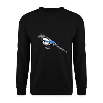Elster - Unisex Pullover - Schwarz - Vorne - Alina (178cm) & Michal (187cm)