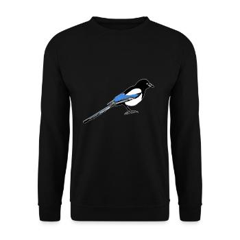 Elster - Unisex Pullover - Schwarz - Vorne - Alina (178cm) & Michal (187cm)