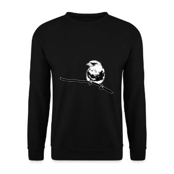 Greenfinch black white - Unisex Sweatshirt - black - Front - Alina (178cm) & Michal (187cm)