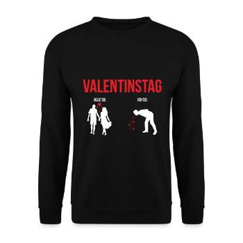 Valentinstag Alle So: Ich So: - Unisex Pullover - Schwarz - Vorne - Alina (178cm) & Michal (187cm)