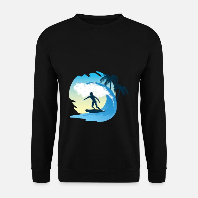 Surfen - Unisex Pullover - Schwarz