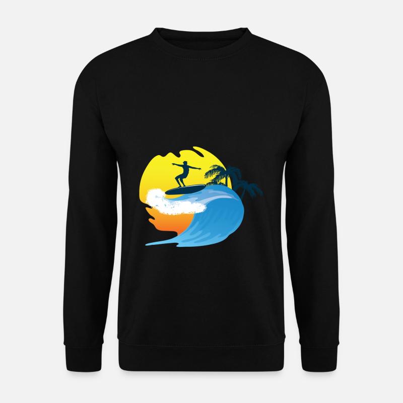 Surfen - Unisex Pullover - Schwarz