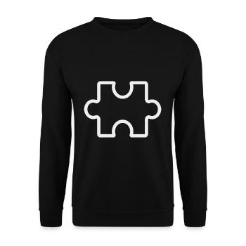 Puzzle Pièce 1 - pour les couples - Sweat-shirt Unisexe - noir - Devant - Alina (178cm) & Michal (187cm)