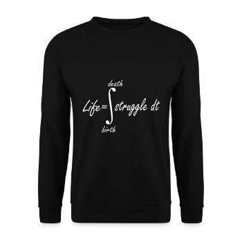Drôle de maths - Sweat-shirt Unisexe - noir - Devant - Alina (178cm) & Michal (187cm)