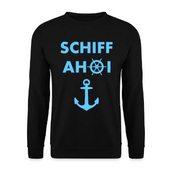 Ship ahoy - Unisex Sweatshirt - black - Front - Alina (178cm) & Michal (187cm)