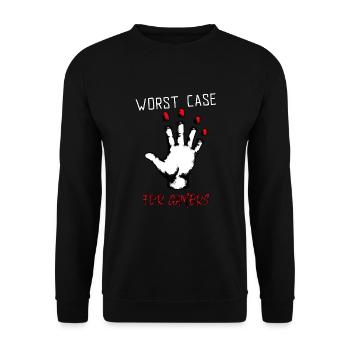 Le pire des cas pour les joueurs - la pire chose au jeu - Sweat-shirt Unisexe - noir - Devant - Alina (178cm) & Michal (187cm)