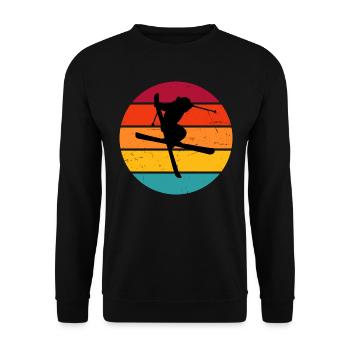 Slopestyle Freestyle Ski Herren Ski Freestyle - Unisex Pullover - Schwarz - Vorne - Alina (178cm) & Michal (187cm)
