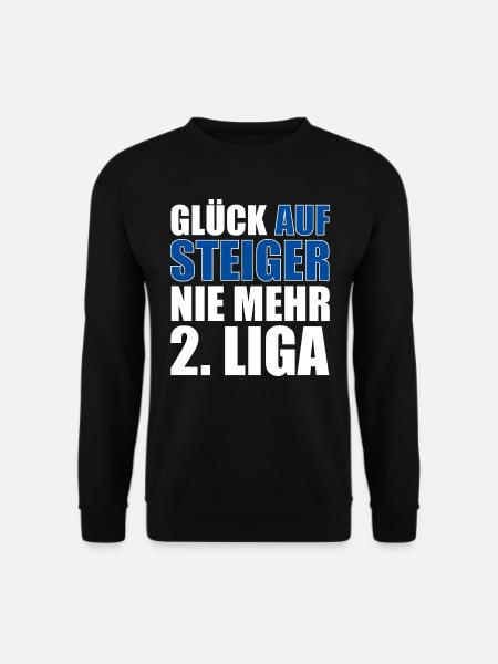 GLÜCK AUFSTEIGER NIE MEHR 2. LIGA - Unisex Pullover - Schwarz