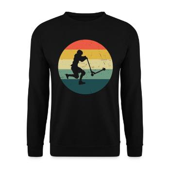 Stunt Roller Scooter Stuntscooter Scooter pour femmes - Sweat-shirt Unisexe - noir - Devant - Alina (178cm) & Michal (187cm)