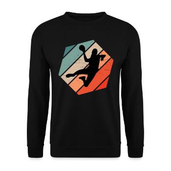 Handball Handball Handball Hommes - Sweat-shirt Unisexe - noir - Devant - Alina (178cm) & Michal (187cm)