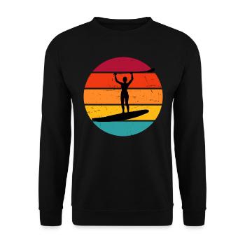 Sup Standup Paddle Standup Paddle Femme - Sweat-shirt Unisexe - noir - Devant - Alina (178cm) & Michal (187cm)