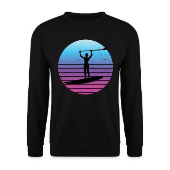 Standup Paddleboard Femmes Stand up Paddle Board - Sweat-shirt Unisexe - noir - Devant - Alina (178cm) & Michal (187cm)