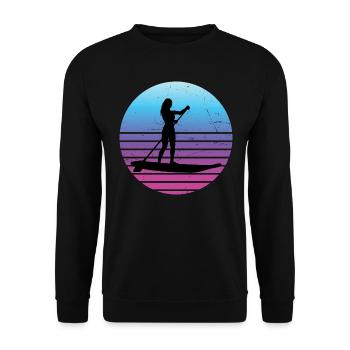Standup Paddle Femme Sup Standup Paddle - Sweat-shirt Unisexe - noir - Devant - Alina (178cm) & Michal (187cm)