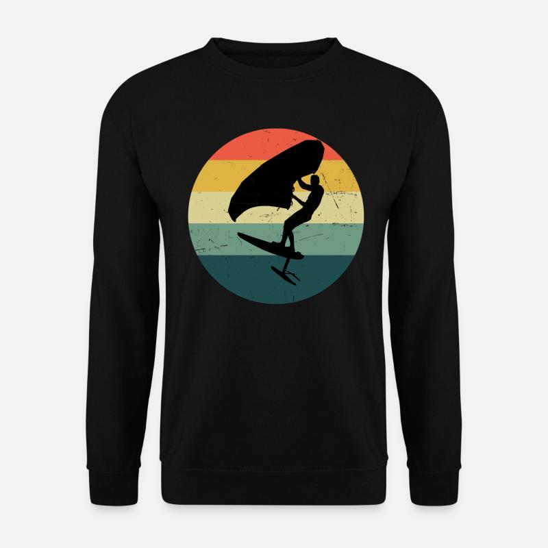 foilwing wingfoil Damen wingsurf hydrofoil - Unisex Pullover - Schwarz