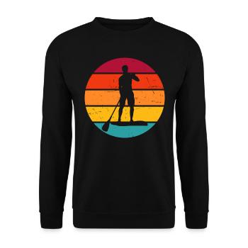 Standup Paddleboard Femme Standup Paddle Sup - Sweat-shirt Unisexe - noir - Devant - Alina (178cm) & Michal (187cm)