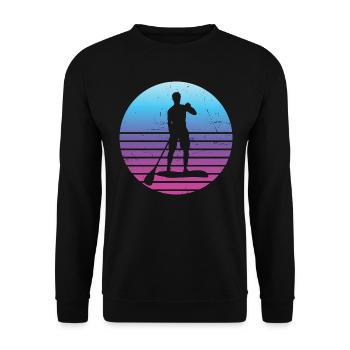 Stand up Paddling Board Women's Standup Paddling - Unisex Sweatshirt - black - Front - Alina (178cm) & Michal (187cm)
