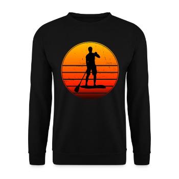 Women's Standup Paddling Sup Men's Stand up Paddlin - Unisex Sweatshirt - black - Front - Alina (178cm) & Michal (187cm)