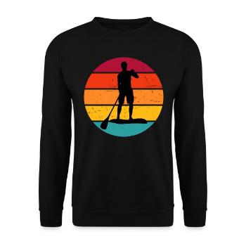 Standup Paddle Standup Paddling Standup Paddleboar - Sweat-shirt Unisexe - noir - Devant - Alina (178cm) & Michal (187cm)
