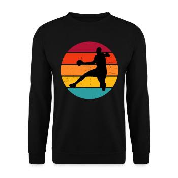 Joueurs de handball Handball Handball Handball Hommes - Sweat-shirt Unisexe - noir - Devant - Alina (178cm) & Michal (187cm)