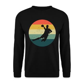 Jeux de Handball Femmes Handball Handball Hommes - Sweat-shirt Unisexe - noir - Devant - Alina (178cm) & Michal (187cm)