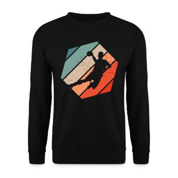 Joueurs de handball masculins Joueuses de handball Joueuses de handball - Sweat-shirt Unisexe - noir - Devant - Alina (178cm) & Michal (187cm)