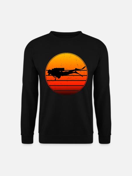 Plongée libre Hommes Plongée sous-marine Plongée - Sweat-shirt Unisexe - noir