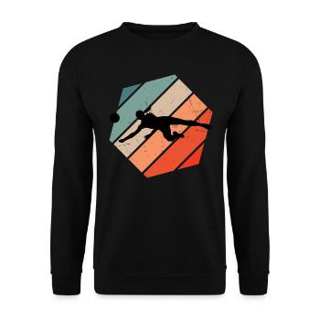 Joueurs de volleyball masculins Jeux de volleyball - Sweat-shirt Unisexe - noir - Devant - Alina (178cm) & Michal (187cm)