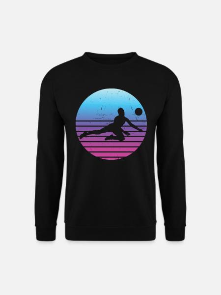 Volleyball Volleyball Volley-ball masculin Volley féminin - Sweat-shirt Unisexe - noir