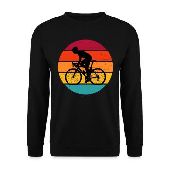 Road Bike Road Bike Road Cycling Men's Road Bike - Unisex Sweatshirt - black - Front - Alina (178cm) & Michal (187cm)