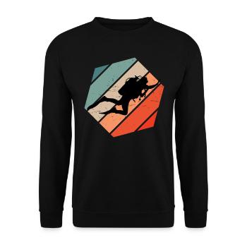 Plongée libre Scuba Diver Scuba Diver - Sweat-shirt Unisexe - noir - Devant - Alina (178cm) & Michal (187cm)