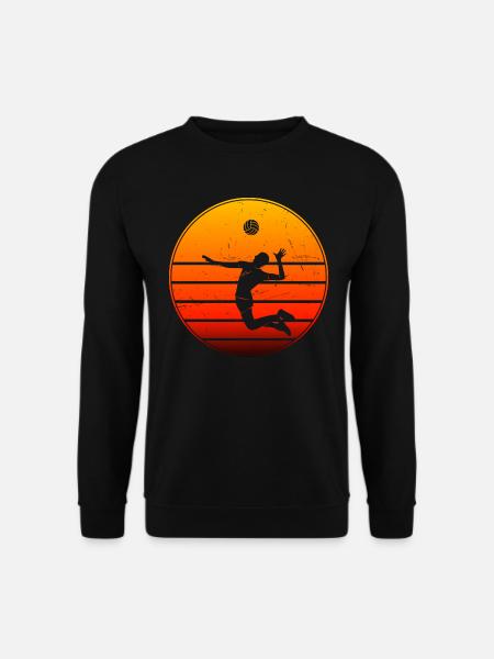 Volleyballspieler Volleyballspielen Volley - Unisex Pullover - Schwarz