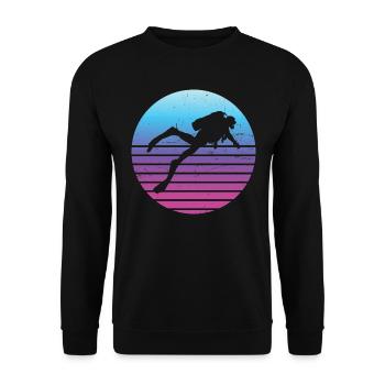 Plongeurs Plongée Plongée Plongée Libre Plongeur - Sweat-shirt Unisexe - noir - Devant - Alina (178cm) & Michal (187cm)