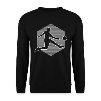 Football players Football matches Men's football - Unisex Sweatshirt - black - Front - Alina (178cm) & Michal (187cm)