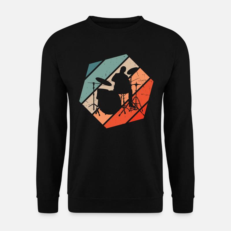 Perkussionist Schlagzeuger Drummer Schlagzeug - Unisex Pullover - Schwarz