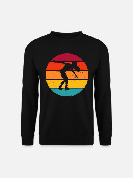 Roller Skate Men Roller Skating Roller Skating - Unisex Sweatshirt - black
